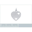Pendentif argent massif 925 rhodié