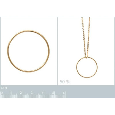 Pendentif plaqué or 750 3 microns