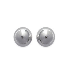 Boucles d'oreilles 8 mm clous tiges puces boules - Noemie - argent massif 925