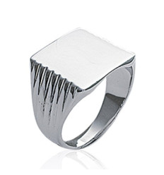Bague argent massif 925 rhodié