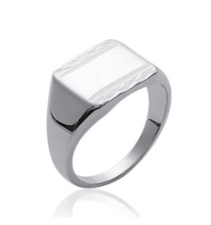 Bague argent massif 925 rhodié