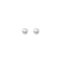 Boucles d'oreilles perles d'imitation 3mm plaqué or 750 3 microns