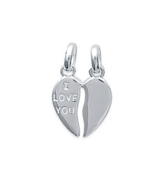 Pendentif argent massif 925 rhodié