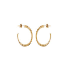 Créoles plaqué or 750 3 microns