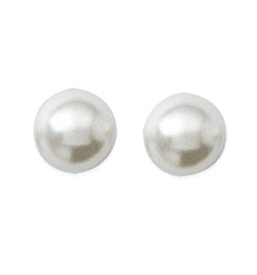 Boucles d'oreilles perles 4 mm plaqué or 750 puces tiges