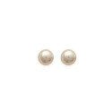 Boucles d'oreilles 4 mm puces clous - Sophie - argent massif - imitation perle