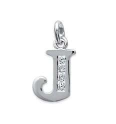 Pendentif argent massif 925 rhodié et oxyde de zirconium