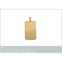 Pendentif plaqué or 750 3 microns