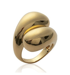 Bague plaqué or 750 3 microns