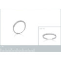 Bague argent massif 925 rhodié et oxyde de zirconium micro serti