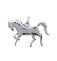 Pendentif argent massif 925 rhodié