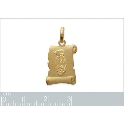 Pendentif plaqué or 750 3 microns