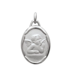 Pendentif argent massif 925 rhodié