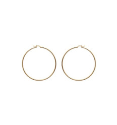 Créoles plaqué or 750 3 microns