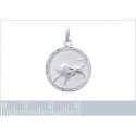 Pendentif argent massif 925 rhodié