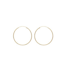 Créoles plaqué or 750 3 microns