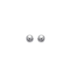 Boucles d'oreilles 3 mm boules puces clous - Salome - argent massif 925 rhodié