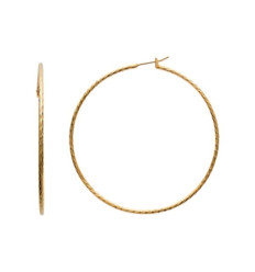 Créoles plaqué or 750 3 microns