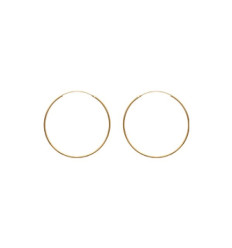 Créoles plaqué or 750 3 microns