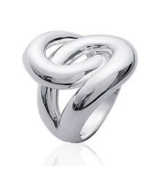 Bague argent massif 925 rhodié