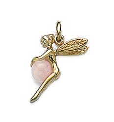 Pendentif plaqué or 750 3 microns et pierre véritable