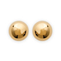 Boucles d'oreilles plaqué or 750 boules pleines 4mm