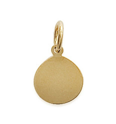 Pendentif plaqué or 750 3 microns