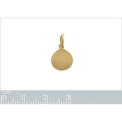 Pendentif plaqué or 750 3 microns