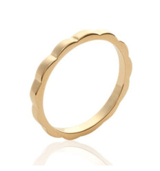 Bague plaqué or 750 3 microns