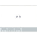 Puces d'oreilles 3 mm clous - Lucile - argent 925 rhodié - zircon transparent