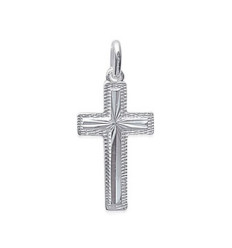 Pendentif argent massif 925 rhodié