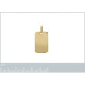 Pendentif plaqué or 750 3 microns