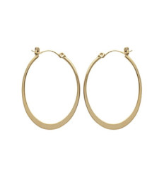 Créoles plaqué or 750 3 microns