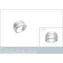 Bague argent massif 925 rhodié