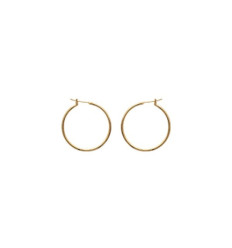 Créoles plaqué or 750 3 microns