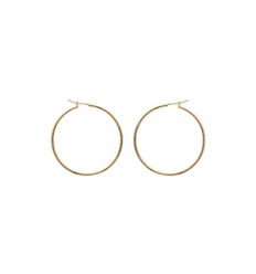 Créoles plaqué or 750 3 microns