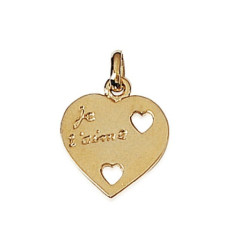Pendentif plaqué or 750 3 microns