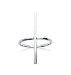 Bague argent massif 925 rhodié