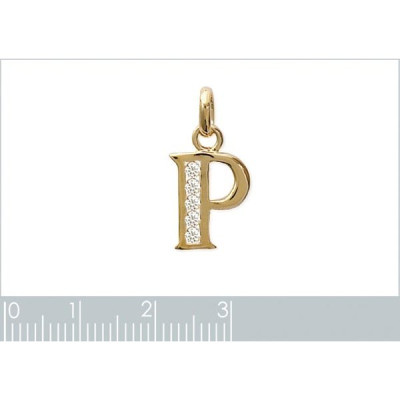 Pendentif plaqué or 750 3 microns et oxyde de zirconium