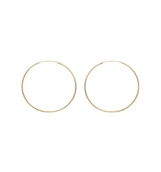 Créoles plaqué or 750 3 microns