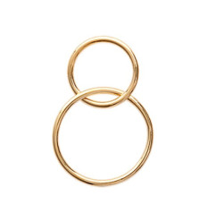 Pendentif plaqué or 750 3 microns