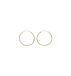 Créoles plaqué or 750 3 microns