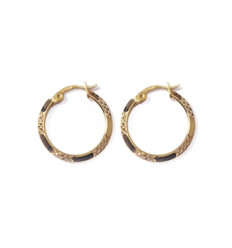 Créoles plaqué or 750 3 microns