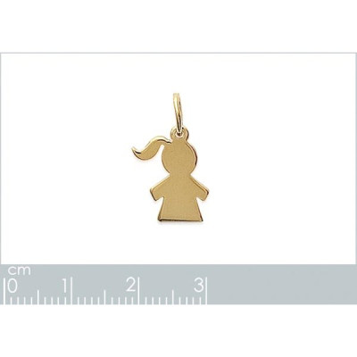 Pendentif plaqué or 750 3 microns