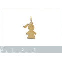 Pendentif plaqué or 750 3 microns