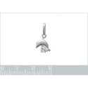 Pendentif argent massif 925 et cristal