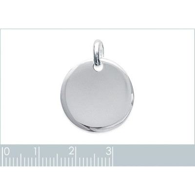 Pendentif argent massif 925 rhodié
