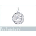 Pendentif argent massif 925 rhodié