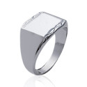Bague argent massif 925 rhodié