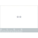 Boucles d'oreilles puces rondes 3 mm - Nawel - argent massif 925 - cristal